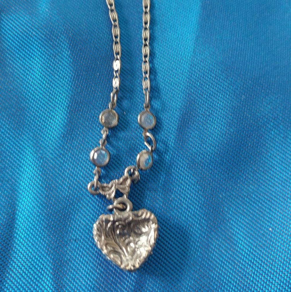 Rare 1928 Heart Pendant Necklace - Picture 6 of 9
